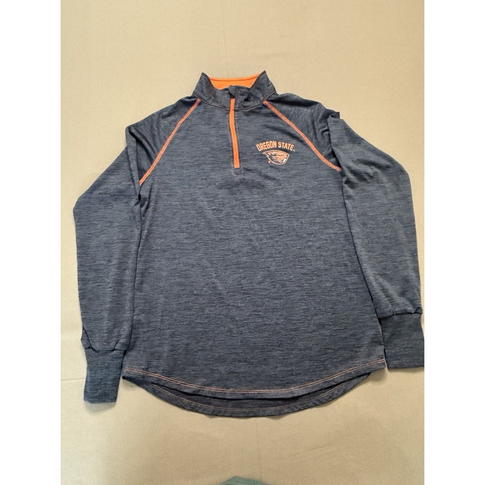 Oregon State Beavers Colosseum Womens Medium Black Lightweight Quarter-Zip
